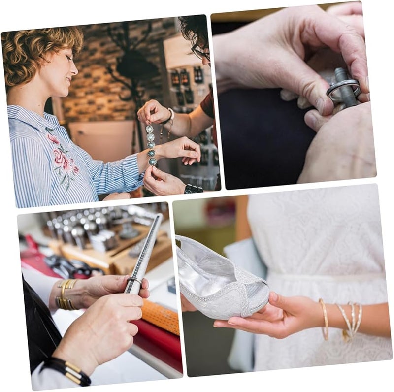 قضيب أساور الخشب الصلب المستدير أداة صنع المجوهرات DIY لتشكيل وتحديد حجم وإصلاح الأساور - Image 1